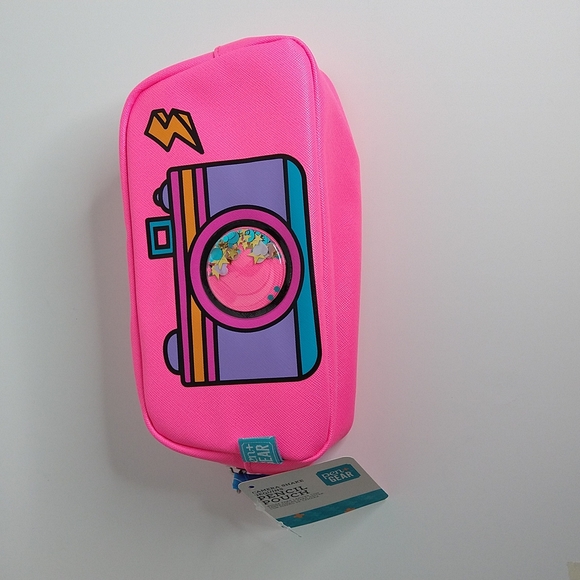 Bright Pink Pencil Pouch - Picture 1 of 3